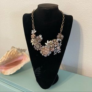 Fancy floral statement necklace